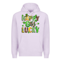 Lilac happy go lucky Premium Hoodie - Artiststas