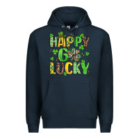 Navy happy go lucky Premium Hoodie - Artiststas