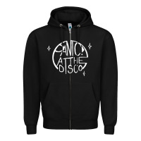 Black PANIC! AT THE DISCO Zipper Hoodie - linhVisuals