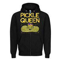 Black are you the pickle queen womens funny pickle gifts premium t shirt Zipper Hoodie - linhVisuals