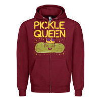 Burgundy are you the pickle queen womens funny pickle gifts premium t shirt Zipper Hoodie - linhVisuals