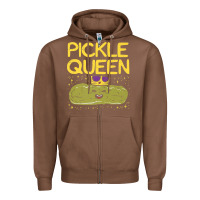 Chestnut are you the pickle queen womens funny pickle gifts premium t shirt Zipper Hoodie - linhVisuals