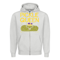 Dove Grey are you the pickle queen womens funny pickle gifts premium t shirt Zipper Hoodie - linhVisuals