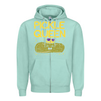 Seafoam are you the pickle queen womens funny pickle gifts premium t shirt Zipper Hoodie - linhVisuals