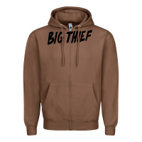 Chestnut BIG THIEF Zipper Hoodie - linhVisuals