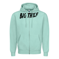 Seafoam BIG THIEF Zipper Hoodie - linhVisuals