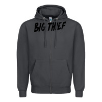 Smoke BIG THIEF Zipper Hoodie - linhVisuals