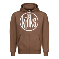 Chestnut The Kinks Zipper Hoodie - linhVisuals