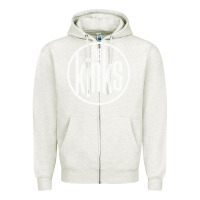Oatmeal Heather The Kinks Zipper Hoodie - linhVisuals