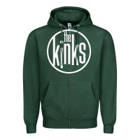 Sports Green The Kinks Zipper Hoodie - linhVisuals