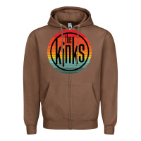 Chestnut The Kinks Vintage Music Retro Zipper Hoodie - linhVisuals