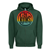 Sports Green The Kinks Vintage Music Retro Zipper Hoodie - linhVisuals