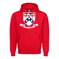 Red upenn shield with banner Zipper Hoodie - linhVisuals