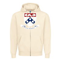Sandshell upenn shield with banner Zipper Hoodie - linhVisuals