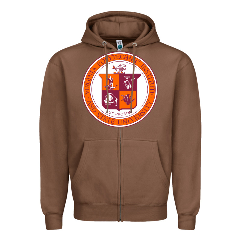 Virginia Tech Seal Zipper Hoodie by linhVisuals | Teevron