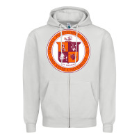 Dove Grey virginia tech seal Zipper Hoodie - linhVisuals
