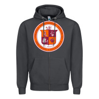Smoke virginia tech seal Zipper Hoodie - linhVisuals