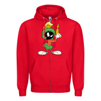 Red marvin the martian looney Zipper Hoodie - linhVisuals