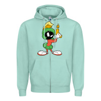 Seafoam marvin the martian looney Zipper Hoodie - linhVisuals