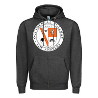 Charcoal Heather college of occidental Zipper Hoodie - linhVisuals