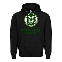 Black colorado state rams Zipper Hoodie - linhVisuals