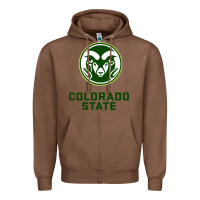 Chestnut colorado state rams Zipper Hoodie - linhVisuals