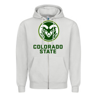 Dove Grey colorado state rams Zipper Hoodie - linhVisuals