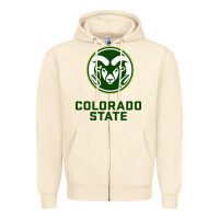 Sandshell colorado state rams Zipper Hoodie - linhVisuals