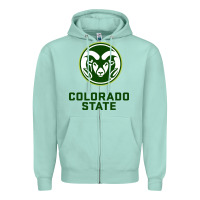 Seafoam colorado state rams Zipper Hoodie - linhVisuals