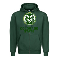 Sports Green colorado state rams Zipper Hoodie - linhVisuals