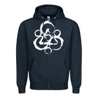 Navy coheed and cambria Zipper Hoodie - linhVisuals