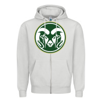 Dove Grey colorado state rams Zipper Hoodie - linhVisuals