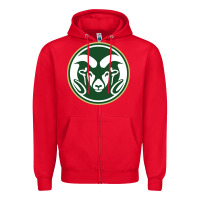 Red colorado state rams Zipper Hoodie - linhVisuals