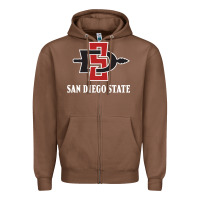 Chestnut san diego state aztecs Zipper Hoodie - linhVisuals
