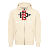 Sandshell san diego state aztecs Zipper Hoodie - linhVisuals