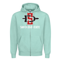 Seafoam san diego state aztecs Zipper Hoodie - linhVisuals