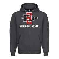 Smoke san diego state aztecs Zipper Hoodie - linhVisuals
