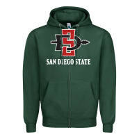 Sports Green san diego state aztecs Zipper Hoodie - linhVisuals