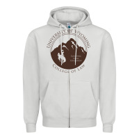 Dove Grey university of wyoming cowboys Zipper Hoodie - linhVisuals
