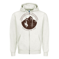 Oatmeal Heather university of wyoming cowboys Zipper Hoodie - linhVisuals