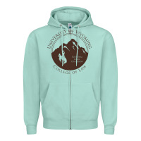 Seafoam university of wyoming cowboys Zipper Hoodie - linhVisuals