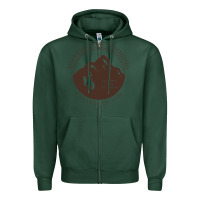 Sports Green university of wyoming cowboys Zipper Hoodie - linhVisuals