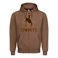 Chestnut university of wyoming cowboys Zipper Hoodie - linhVisuals