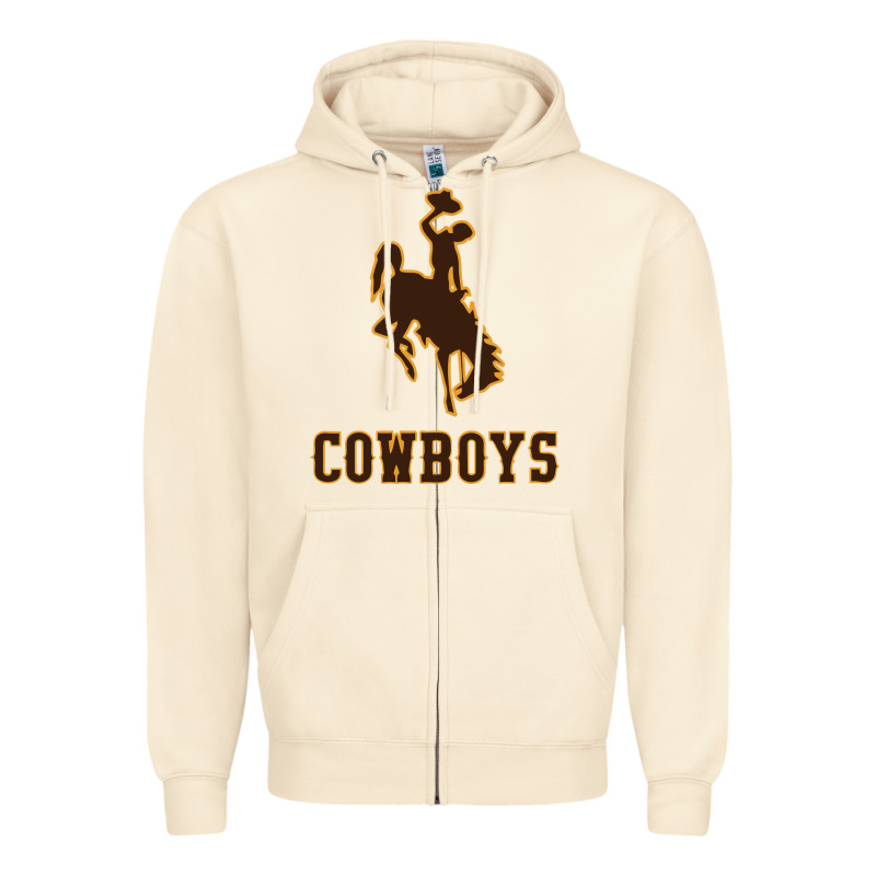 University Of Wyoming Cowboys Zipper Hoodie by linhVisuals | Teevron