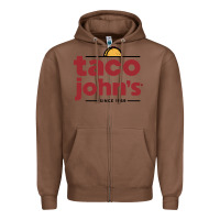 Chestnut taco john's Zipper Hoodie - linhVisuals