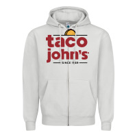 Dove Grey taco john's Zipper Hoodie - linhVisuals
