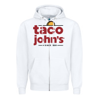 White taco john's Zipper Hoodie - linhVisuals