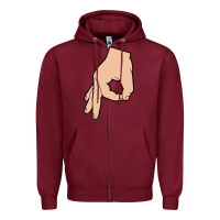Burgundy the circle game classic Zipper Hoodie - linhVisuals