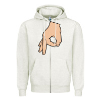 Oatmeal Heather the circle game classic Zipper Hoodie - linhVisuals