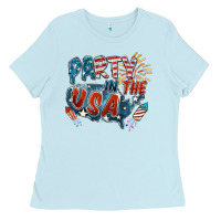 Party In The Usa Ladies Tee | Teevron